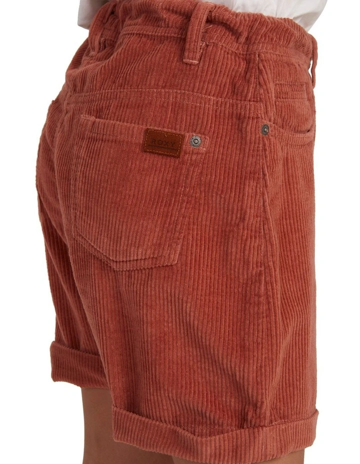 Save You Tonight Corduroy Shorts in Cedar Wood image 4