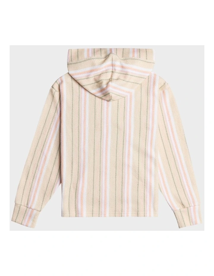 Feels Like Summer Beach Poncho Hoodie in White image 2