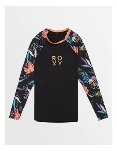 Active Lycra Long Sleeve Rash Vest 8-16 in Black