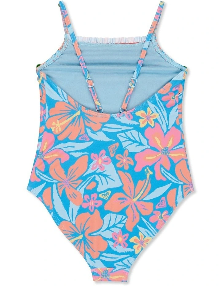 Hibiscus Hugs One Piece Swimsuit in Blue image 2