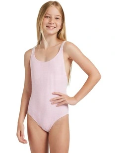 Daisy Check One Piece in Pink