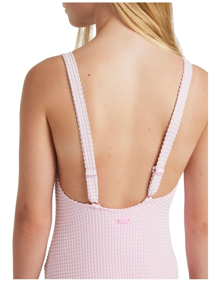 Daisy Check One Piece in Pink image 4