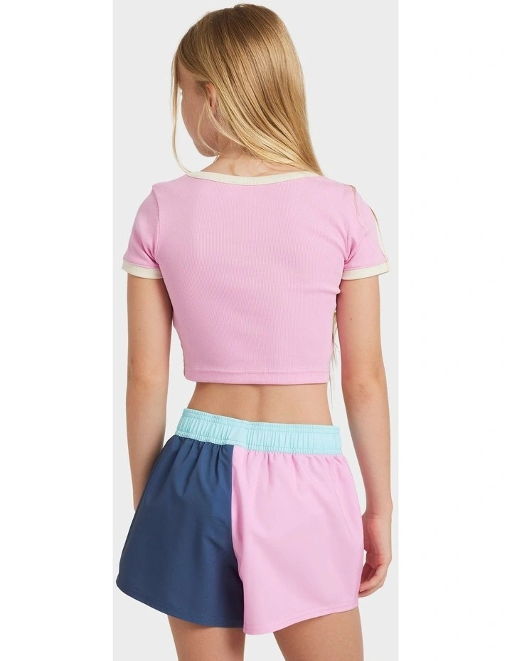 Colorblock Boardshorts in Indigo image 2
