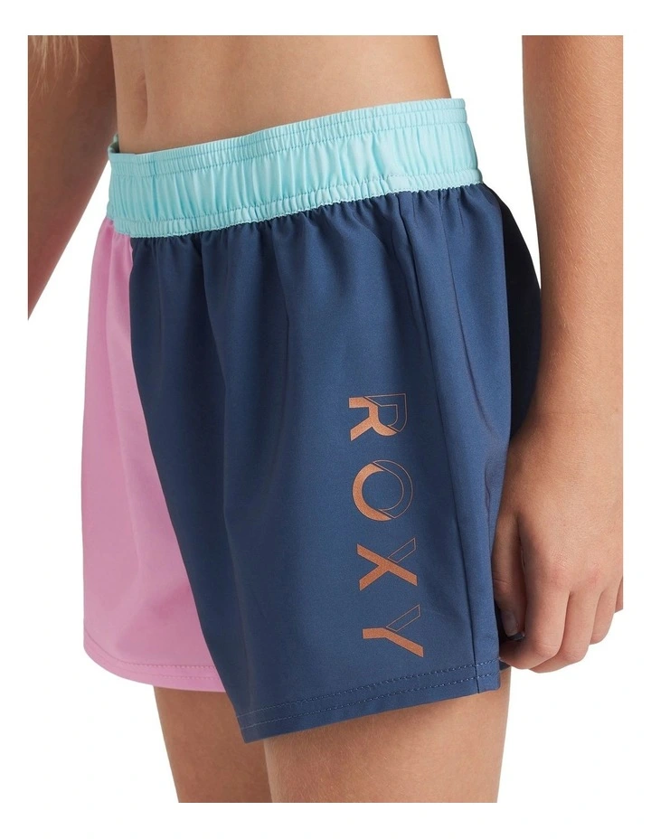 Colorblock Boardshorts in Indigo image 4