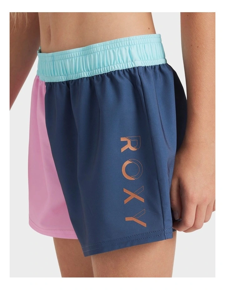 Colorblock Boardshorts in Indigo image 4