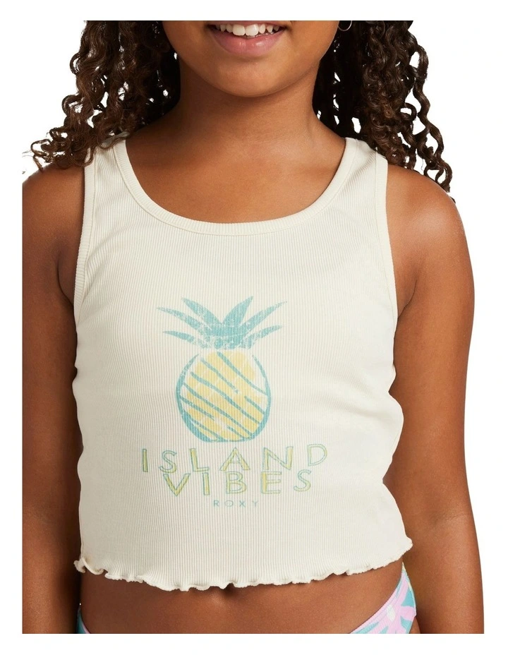 Smile Journey Tank Top in White image 4