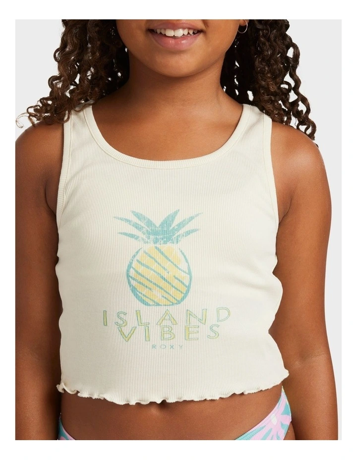 Smile Journey Tank Top in White image 4