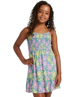 Trop Glow Mini Dress in Green