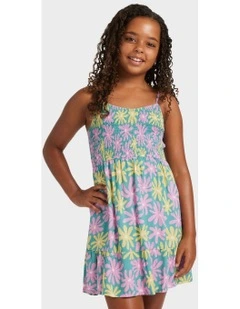 Trop Glow Mini Dress in Green