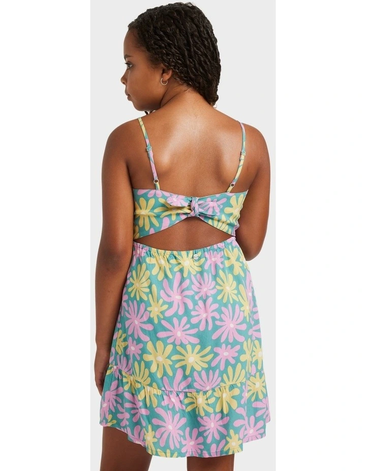 Trop Glow Mini Dress in Green image 2