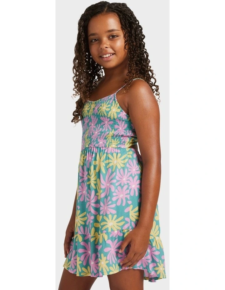 Trop Glow Mini Dress in Green image 3