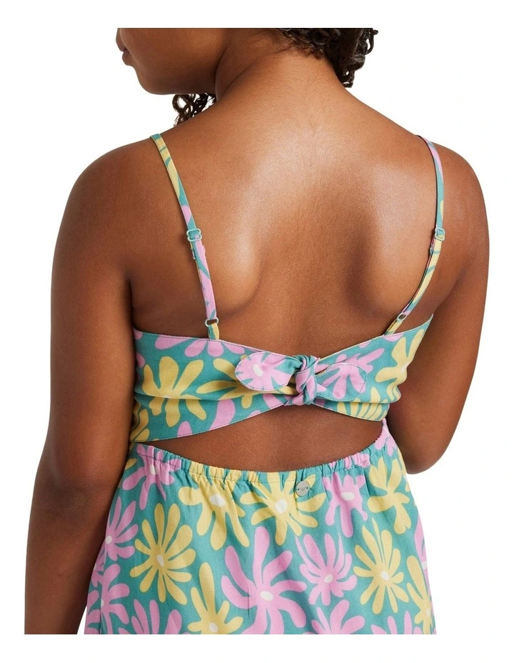 Trop Glow Mini Dress in Green image 4