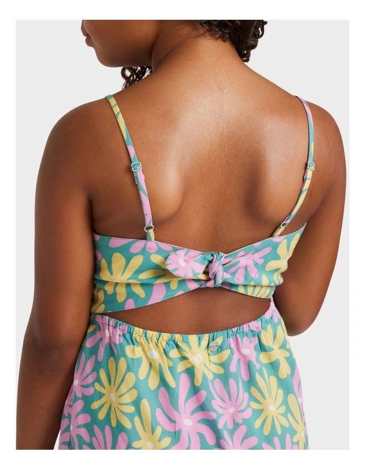 Trop Glow Mini Dress in Green image 4