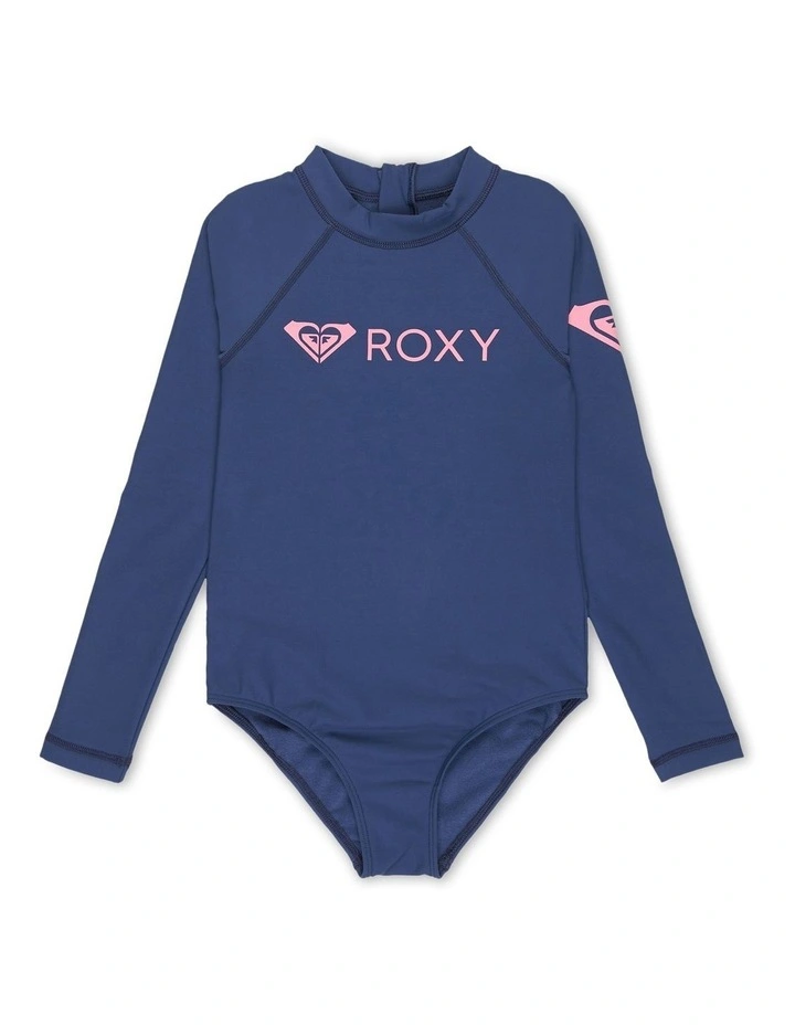 Heater One Piece Rash Vest in Blue image 1