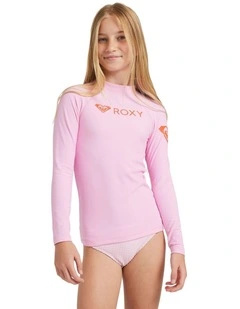 Heater Long Sleeve Rash Vest in Pink