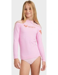 Heater Long Sleeve Rash Vest in Pink