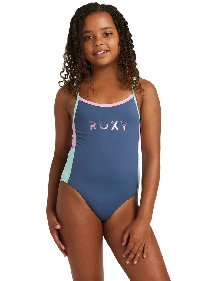 Colorblock One Piece in Indigo image 1
