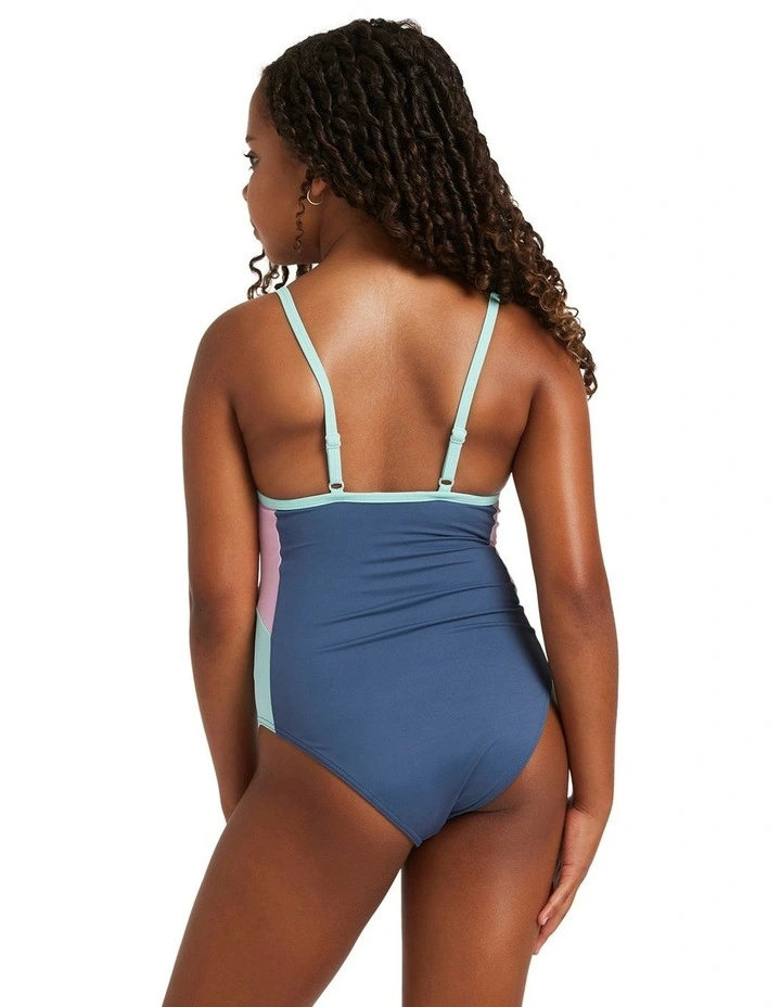 Colorblock One Piece in Indigo image 2
