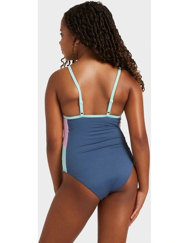 Colorblock One Piece in Indigo image 2