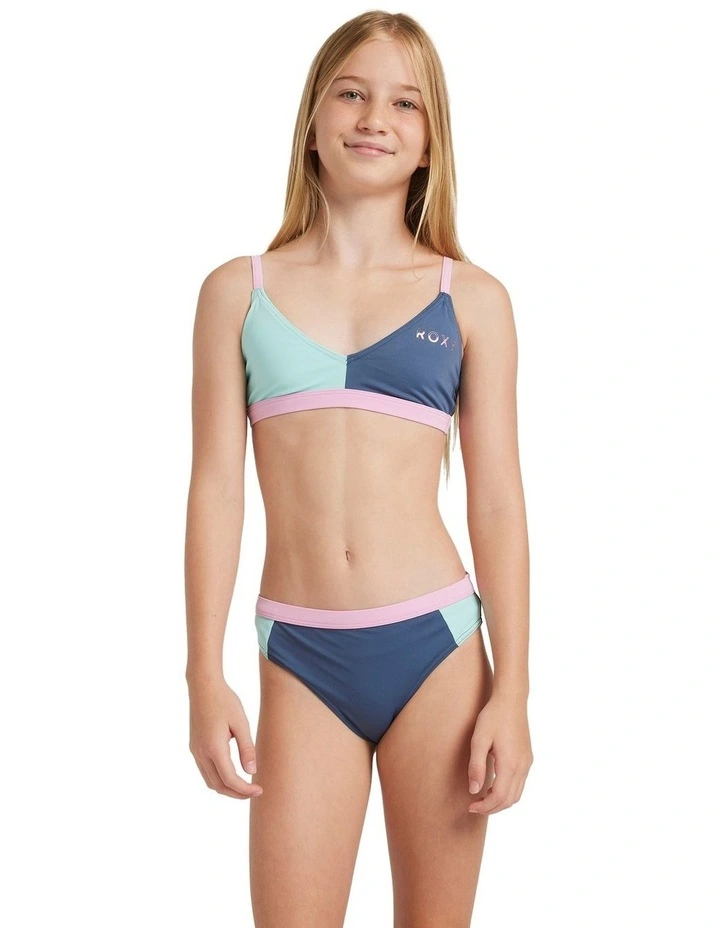 Colorblock Two Piece in Indigo image 1