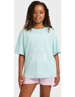 Eveoversize Washed T-Shirt in Blue