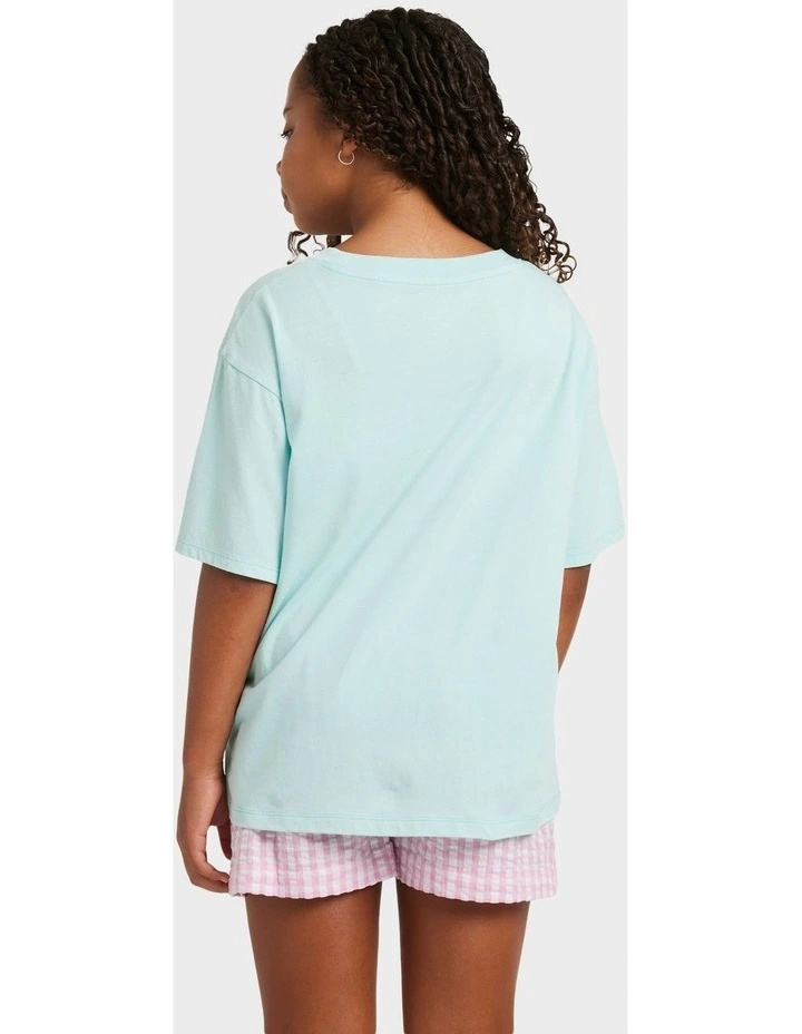 Eveoversize Washed T-Shirt in Blue image 2