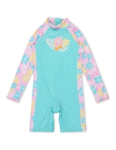 Tropical Square One Piece Rash Vest in Assorted