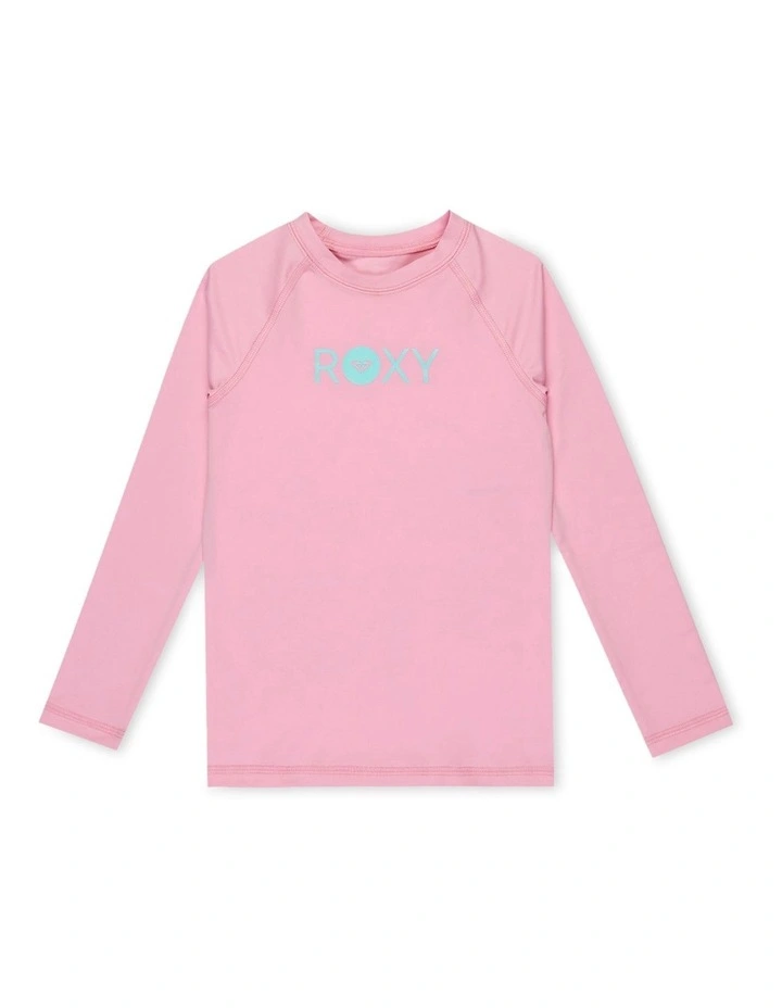 Essential Long Sleeve Rash Vest in Pink image 1