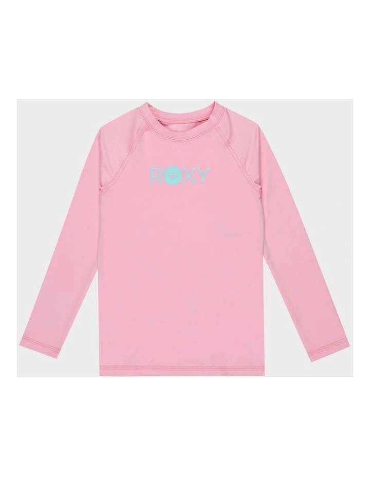 Essential Long Sleeve Rash Vest in Pink image 1