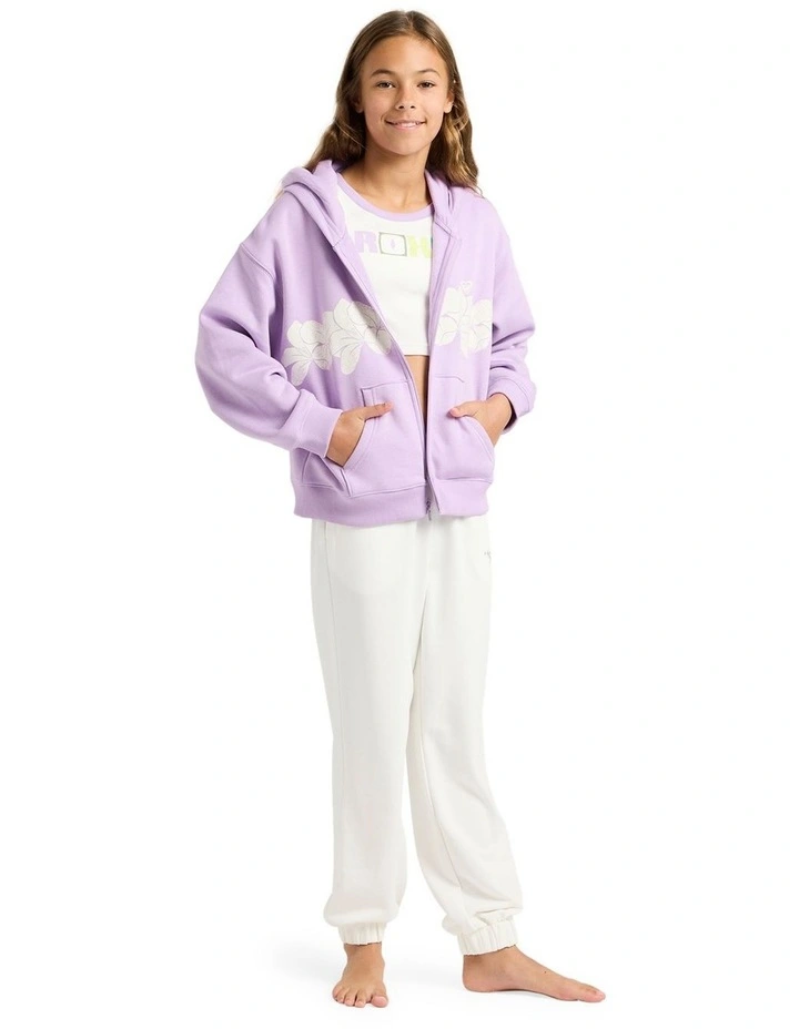 Midnight Hike Brushed Zip Up Hoodie in Purple image 4