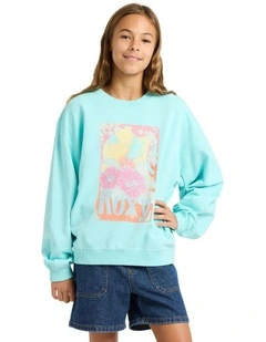 Lineup Crew Neck Jumper in Blue