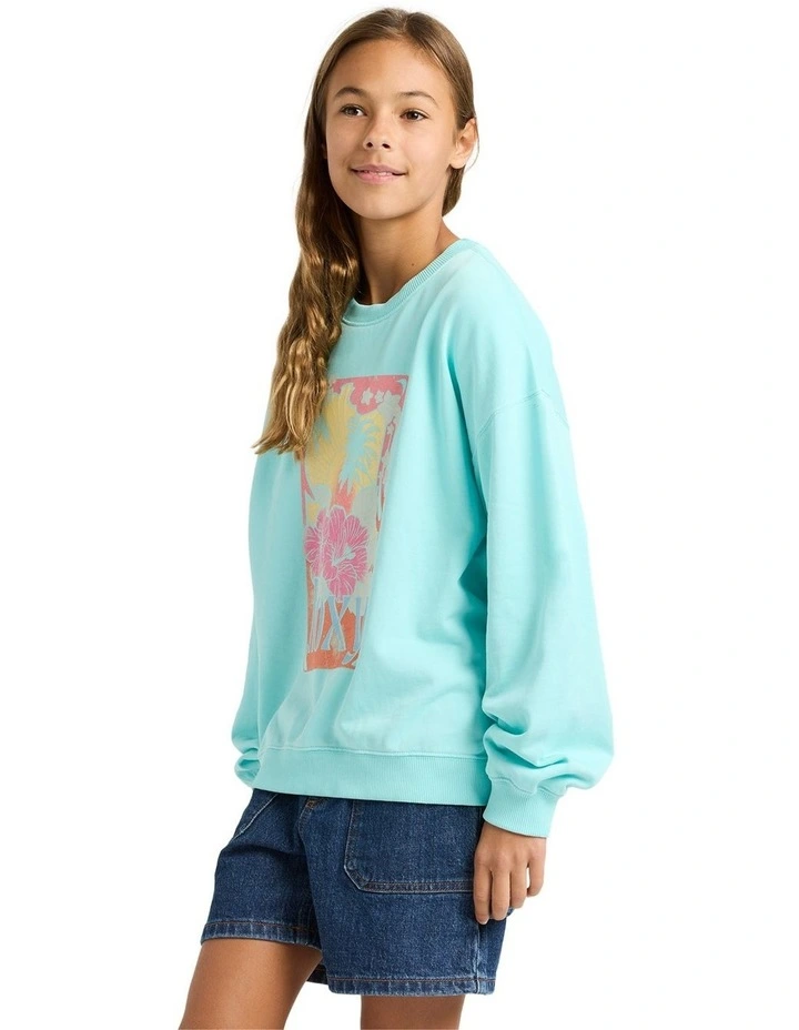 Lineup Crew Neck Jumper in Blue image 3