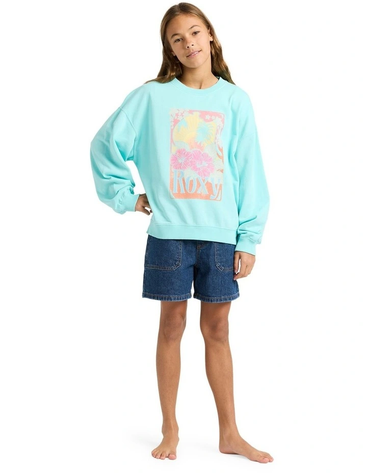 Lineup Crew Neck Jumper in Blue image 4