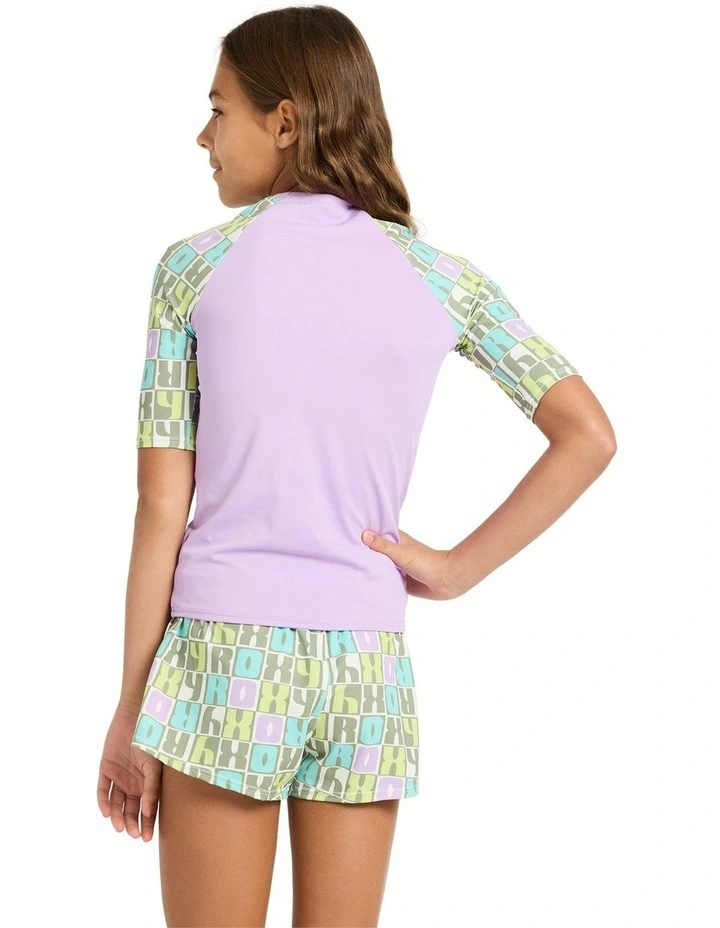 Active RG Lycra Rash Vest in Multi image 2