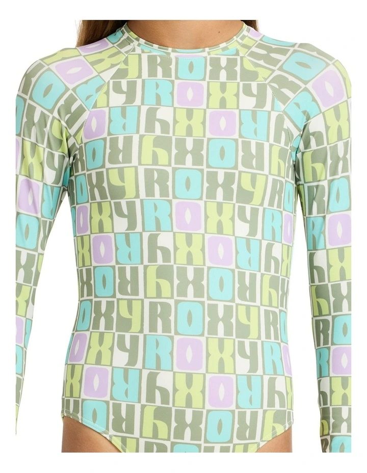 Letter Up Rash Vest in Multi image 4