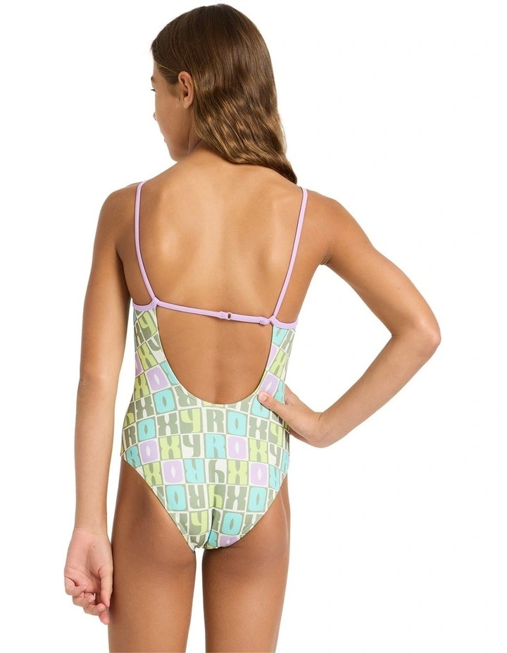 Letter Up One Piece Swimsuit in Multi image 2