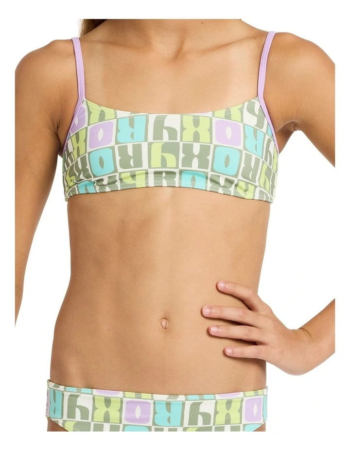 Letter Up Bralette Set Two Piece in Multi image 4