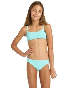 Aruba Bralette Two Piece in Aqua Splash