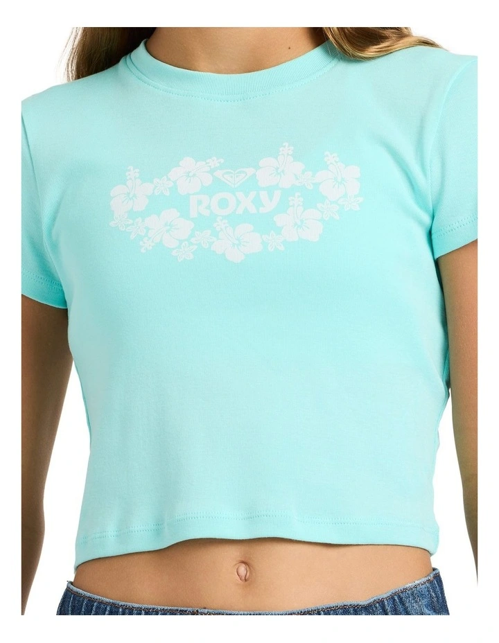 One More Time T-shirt in Aqua Splash image 4