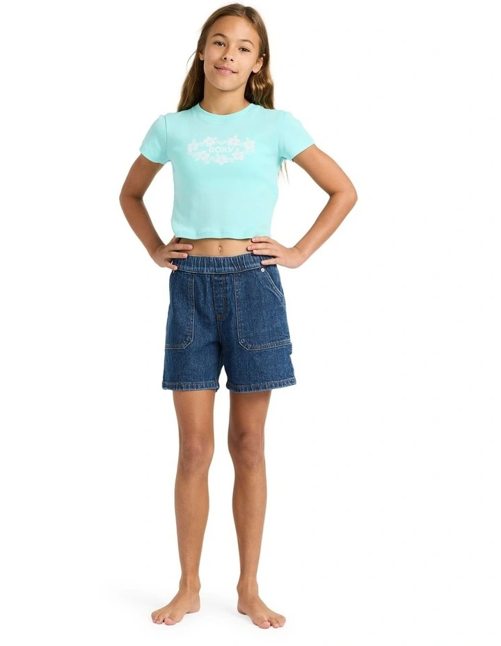 One More Time T-shirt in Aqua Splash image 5