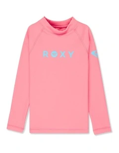 Roxy Heater Long Sleeve Rash Vest Pink