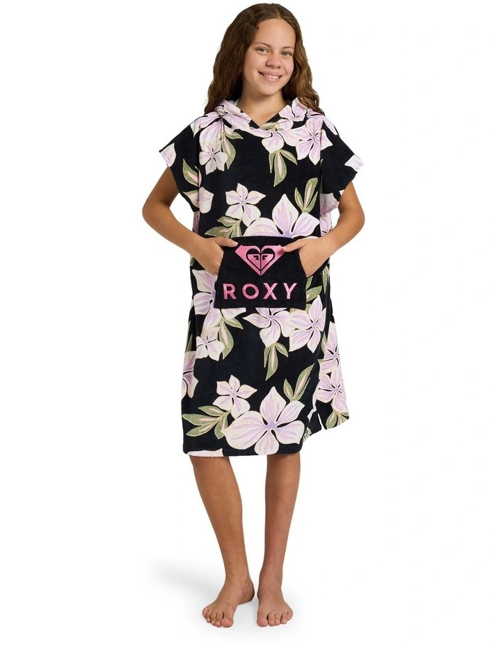 Girls RG Stay Magical Hooded Towel in Green image 5
