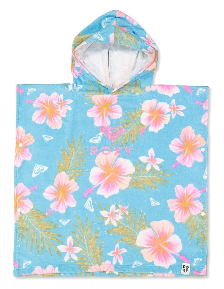 Girls 2-7 Stay Magical Hooded Towel in Blue image 1