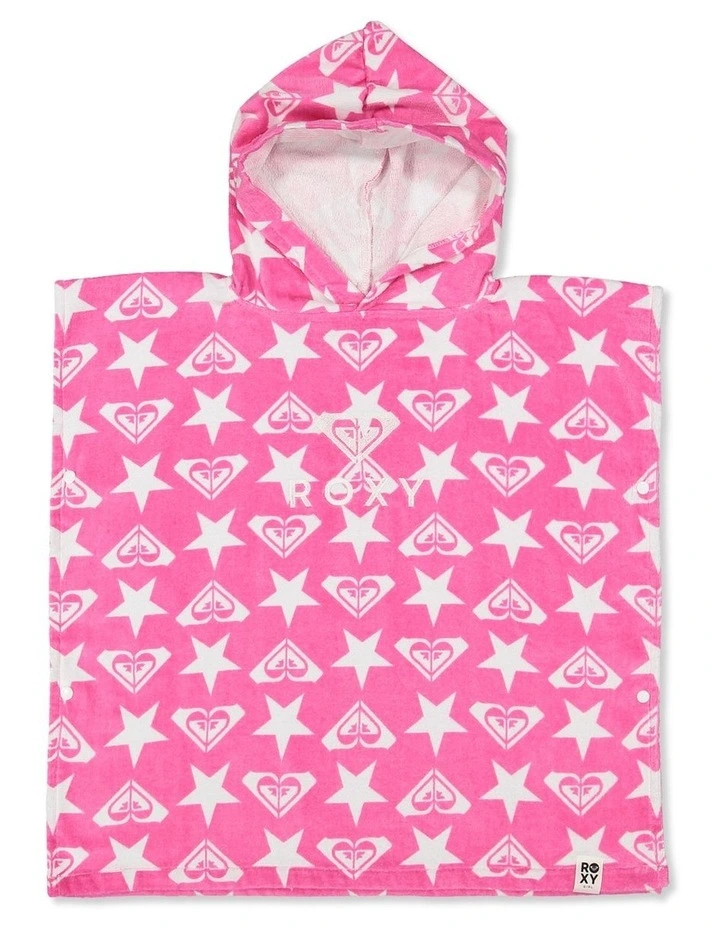 Girls 2-7 Stay Magical Hooded Towel in Pink image 1