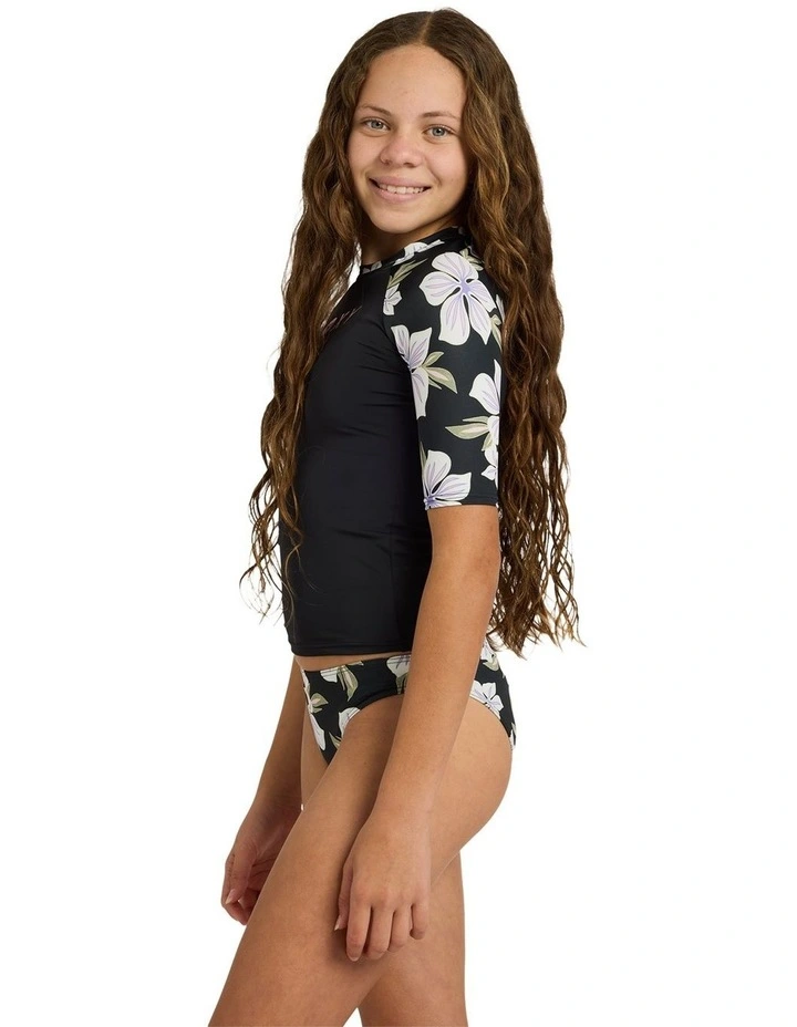 Girls 8-16 Of The Pacific Swim Two Piece in Black image 3