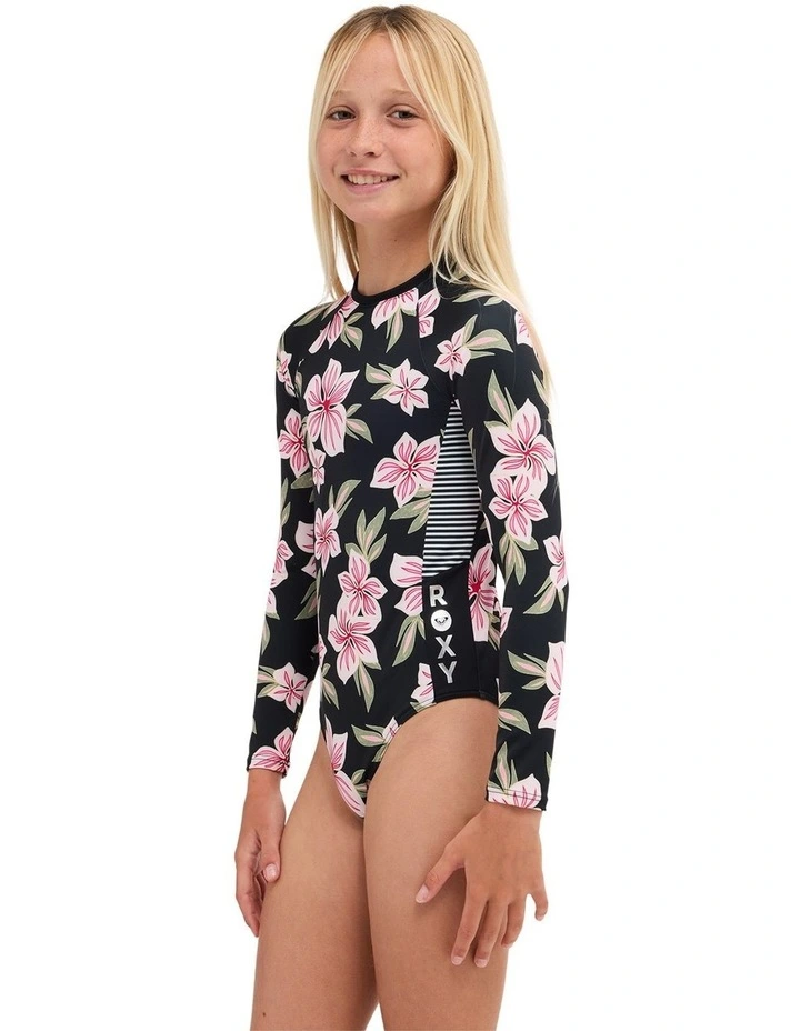 Girls 8-16 Of The Pacific Long Sleeve One Piece Swimsuit in Assorted image 3
