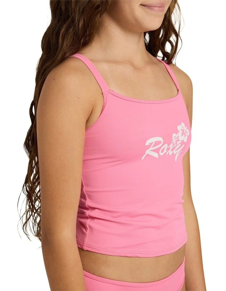 Girls 8-16 Summer Wave Tankini Two Piece in Pink image 4