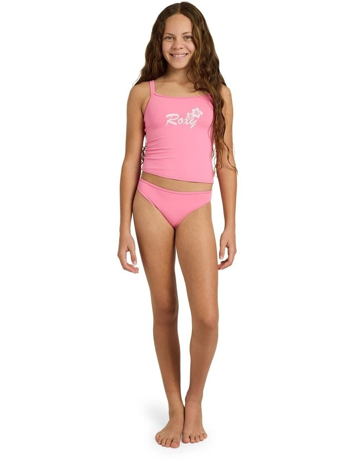 Girls 8-16 Summer Wave Tankini Two Piece in Pink image 5