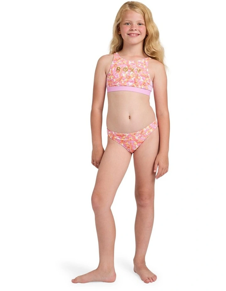 Girls 8-16 Petal Party Crop Top Two Piece in Purple image 5