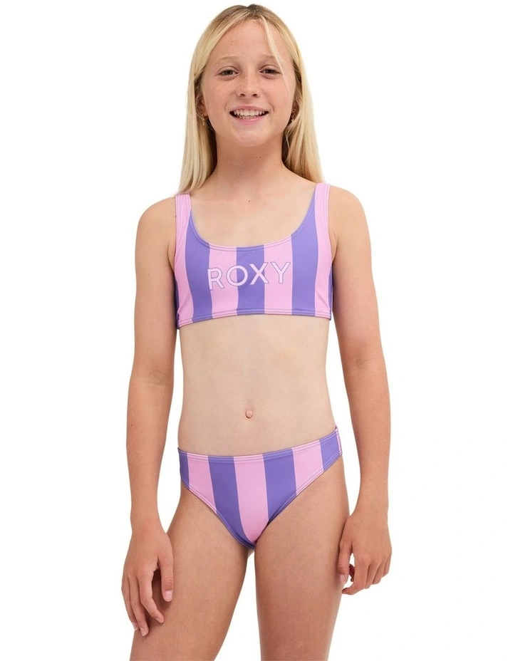 Girls 8-16 Forever Roxy II Bralette Two Piece in Purple image 1